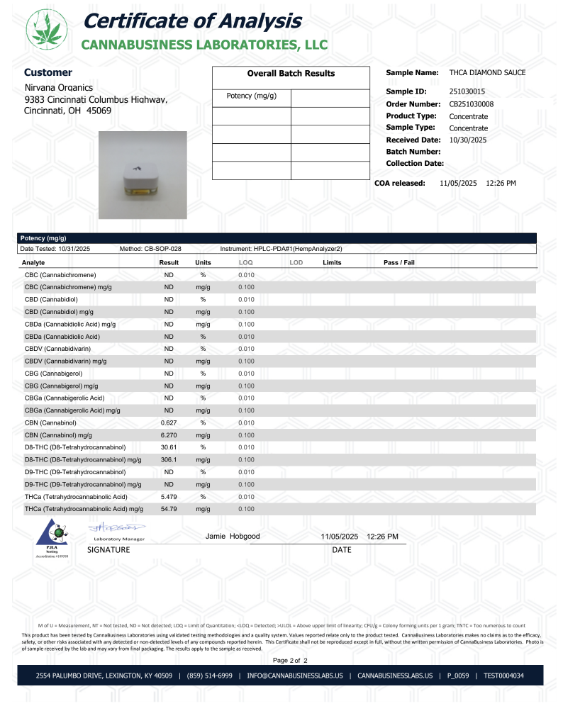 THC-A Diamond Sauce Mimosa 3g - Image 3
