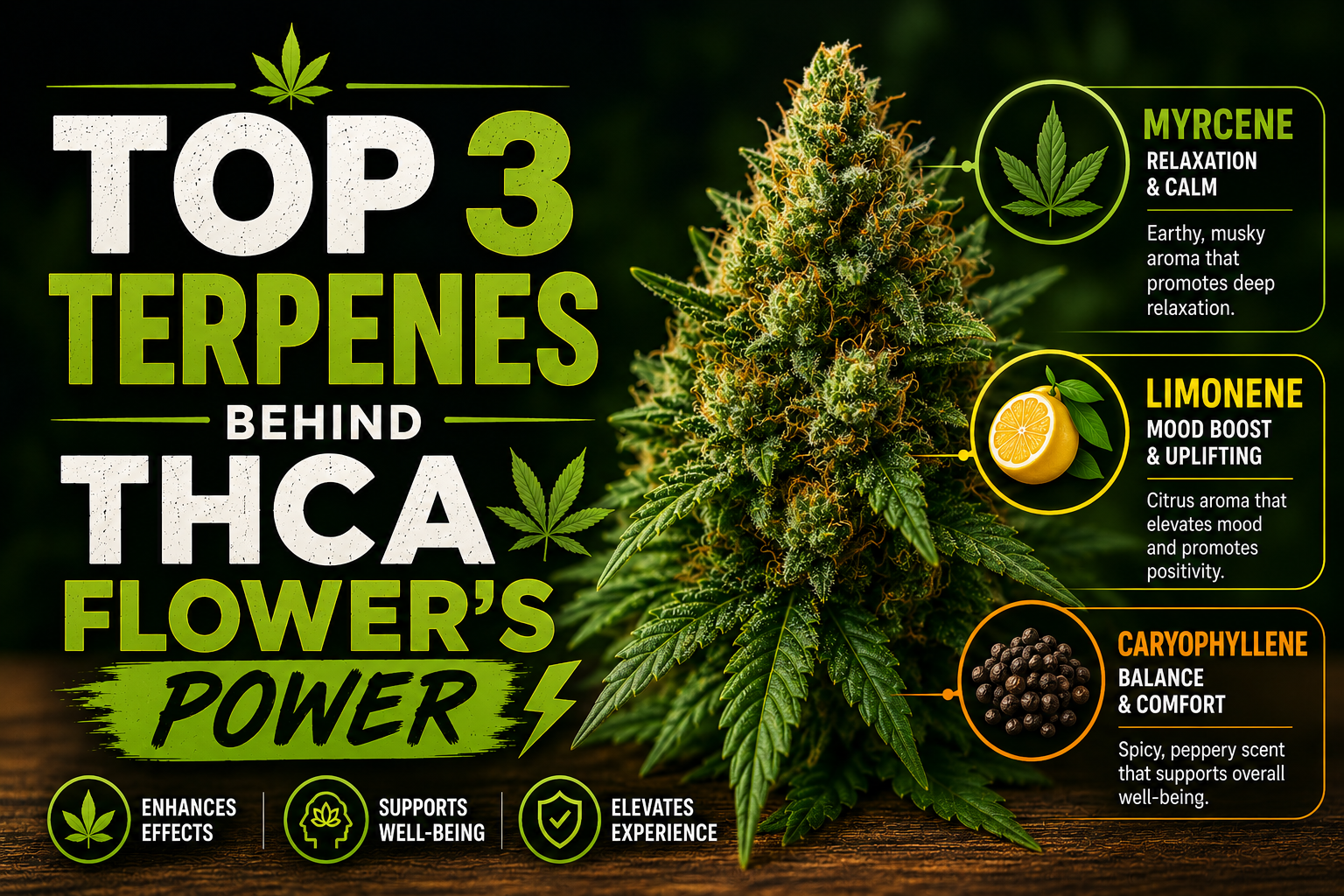 Top 3 Terpenes Behind THCA Flower's Power