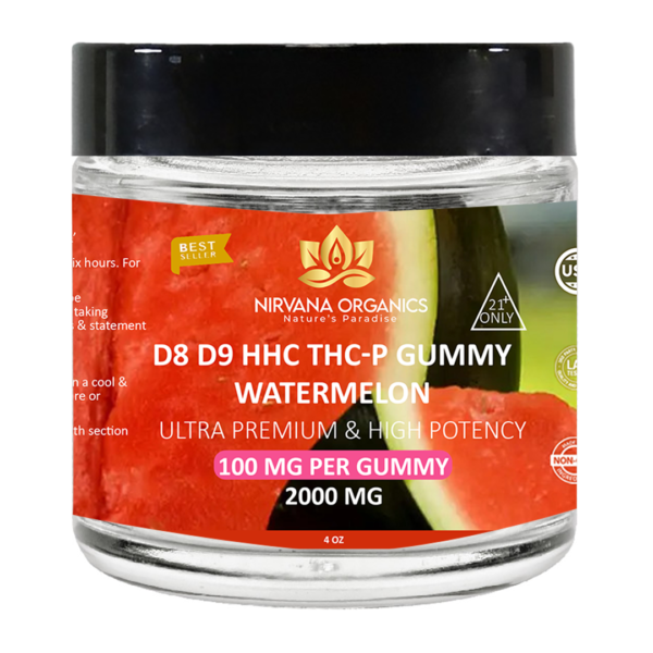 D8+D9+HHC+THC-P+LIVE ROSIN Gummies Watermelon